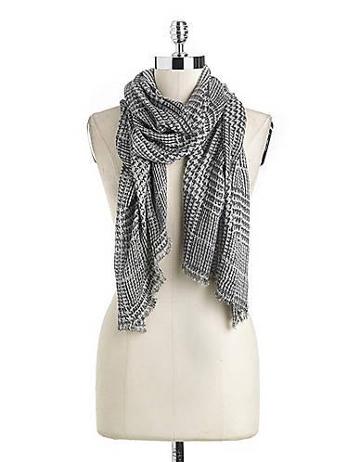 Lauren Ralph Lauren Lauren Ralph Lauren Sequined Houndstooth Print Scarf