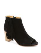 Kensie Erika Suede Open Toe Ankle Boots