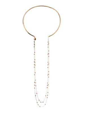 Bcbgeneration Wire Work Double Chain Choker Necklace