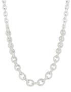 Anne Klein Crystal Cable Chain Necklace
