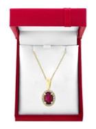 Effy Amore 14k Yellow Gold, Ruby & Diamond Pendant Necklace
