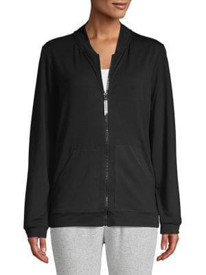 Hue Zip Front Sweater