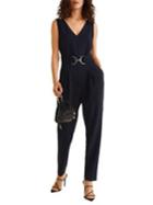 Mango Belted Long Jumpsuit