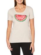 Rafaella Heathered Watermelon Tee