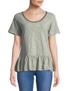 Lucky Brand Striped Cotton Top