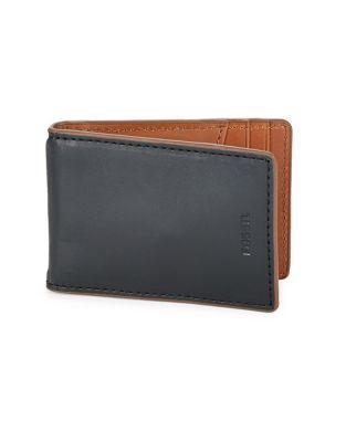 Fossil Two-tone Leather Bi-fold Wallet