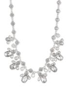 Givenchy Crystal Silvertone Statement Necklace