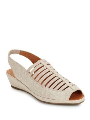Gentle Souls By Kenneth Cole Lee Leather Slingback Sandals