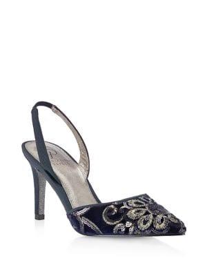 Adrianna Papell Houston Embroidered Slingback Pumps