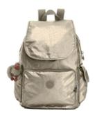 Kipling Metallic Coated Backpack