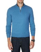 Nautica Quarter-zip Cotton Blend Sweater