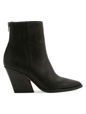 Dolce Vita Issa Leather Block Heel Booties
