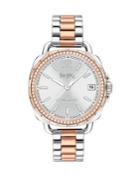 Coach Tatum Stainless Steel And Rose-goldtone Bracelet Watch
