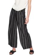 1.state Smocked Grid-stripe Pull-on Culottes