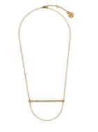 Vince Camuto Clean Line Pave Crystal Bar Chain Necklace