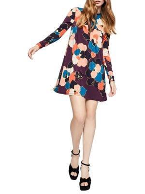 Bcbgeneration Pleated Floral A-line Dress