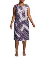 Nic+zoe Plus Graphic Brushstroke Dress