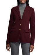 Lauren Ralph Lauren Petite Slim-fit Cotton Blazer