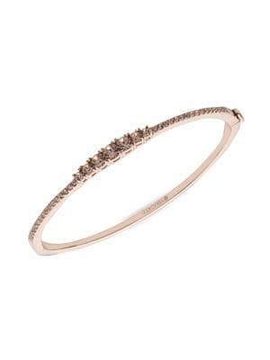 Marchesa Rose Goldtone & Crystal Bangle Bracelet