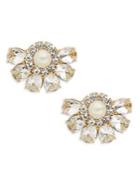 Kate Spade New York Crescent Stone Cluster Earrings
