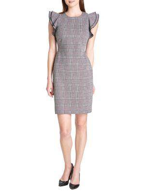 Tommy Hilfiger Boulevard Plaid Mini Sheath Dress