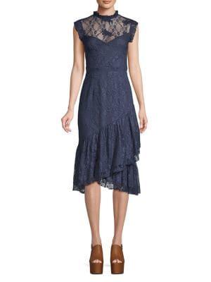 Cooper St Embroidered Lace Midi Dress