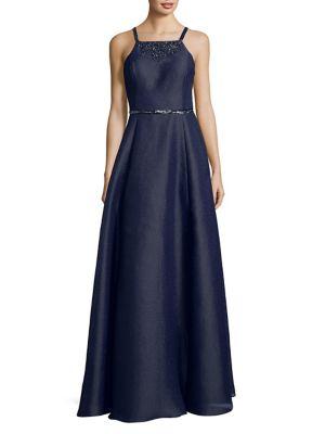 Aidan By Aidan Mattox Embellished Twilight Evening Gown