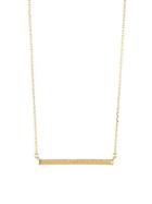 Kate Spade New York Raise The Bar 12k Yellow Goldplated & Cubic Zirconia Pave Pendant Necklace