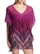 Calvin Klein Printed Caftan Cover-up