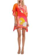 Trina Turk Floral-print Silk Dress
