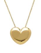 Lord & Taylor 14k Yellow Gold Heart Pendant Necklace
