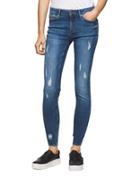 Calvin Klein Jeans Cotton-blend Distressed Ankle Jeans