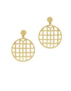 Botkier New York Round Caged Drop Earrings