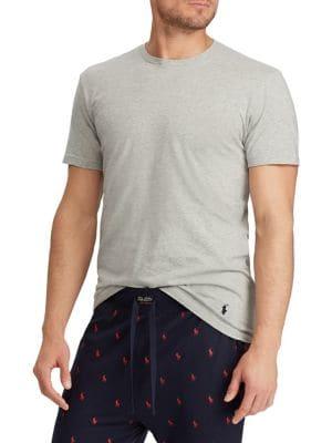 Polo Ralph Lauren Three-pack Classic-fit Crewneck Cotton Tees