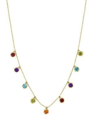 Effy 14k Yellow Gold & Multi-stone Necklace