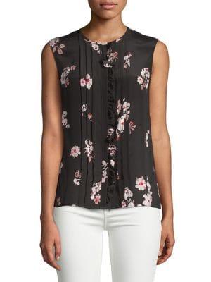 Max Mara Studio Floral Silk Top