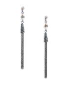 Nanette Lepore Faux Pearl Accented Chain-link Drop Earrings