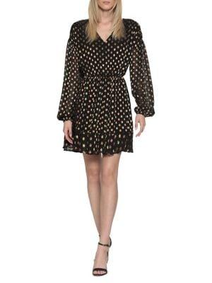 Walter Baker Erin Metallic-dot Dress