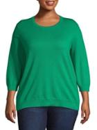 Lord & Taylor Plus Basic Scoop Neck Sweater
