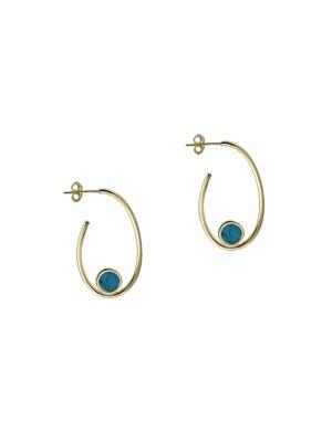 Lord & Taylor Oval Hoop Earrings