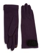 Portolano Open Sesame Rosette Cashmere-blend Gloves
