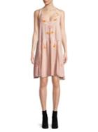 Free People Adelaide Embroidered Shift Dress
