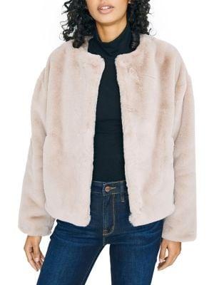 Sanctuary Starry Night Faux Fur Jacket
