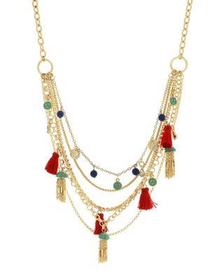 Jessica Simpson Crystal Layer Necklace