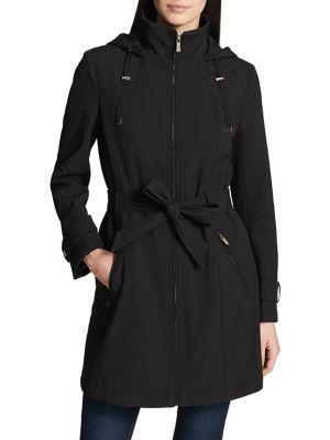 Karl Lagerfeld Paris Hooded Trench Coat