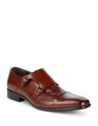 Kenneth Cole Reaction Cap Toe Leather Monk Strap