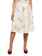 Miss Selfridge Floral Pleated Skirt