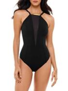 Amoressa By Miraclesuit Gold Standard Bullion Halter One-piece Swimsuit