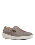 Fitflop Superskate Lizard-printed Suede Loafers