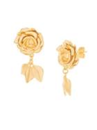 Lord & Taylor Floral Sterling Silver Drop Earrings